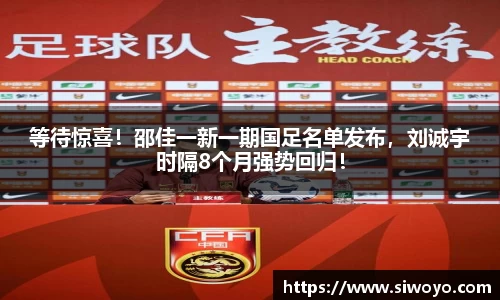 等待惊喜！邵佳一新一期国足名单发布，刘诚宇时隔8个月强势回归！
